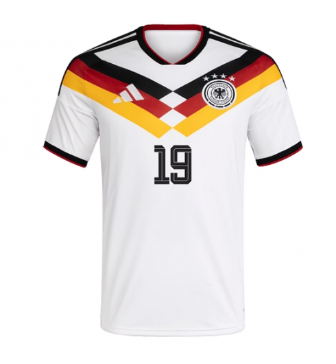 Koszulka piłkarska Niemcy Leroy Sane #19 Koszulka Podstawowej MŚ 2026 Krótki Rękaw 2 Koszulka piłkarska Niemcy Leroy Sane #19 Koszulka Podstawowej MŚ 2026 Krótki Rękaw