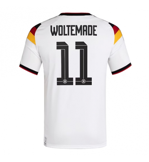 Koszulka piłkarska Niemcy Nick Woltemade #11 Koszulka Podstawowej MŚ 2026 Krótki Rękaw Koszulka piłkarska Niemcy Nick Woltemade #11 Koszulka Podstawowej MŚ 2026 Krótki Rękaw