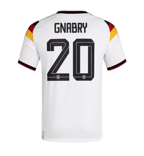 Koszulka piłkarska Niemcy Serge Gnabry #20 Koszulka Podstawowej MŚ 2026 Krótki Rękaw Koszulka piłkarska Niemcy Serge Gnabry #20 Koszulka Podstawowej MŚ 2026 Krótki Rękaw