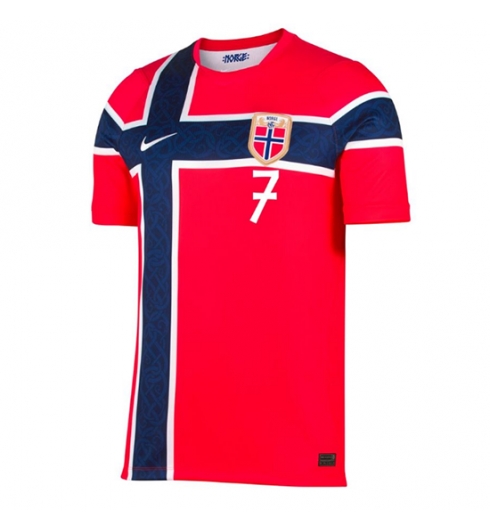 Koszulka piłkarska Norwegia Alexander Sorloth #7 Koszulka Podstawowej MŚ 2026 Krótki Rękaw 2 Koszulka piłkarska Norwegia Alexander Sorloth #7 Koszulka Podstawowej MŚ 2026 Krótki Rękaw