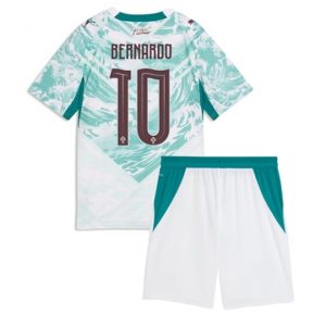 Koszulka piłkarska Portugalia Bernardo Silva #10 Koszulka Wyjazdowej dziecięce MŚ 2026 +Krótkie Spodenk