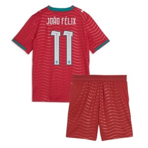 Koszulka piłkarska Portugalia Joao Felix #11 Koszulka Podstawowej dziecięce MŚ 2026 +Krótkie Spodenk