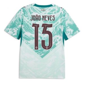 Koszulka piłkarska Portugalia Joao Neves #15 Koszulka Wyjazdowej MŚ 2026 Krótki Rękaw
