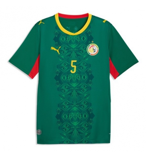 Koszulka piłkarska Senegal Idrissa Gueye #5 Koszulka Wyjazdowej MŚ 2026 Krótki Rękaw 2 Koszulka piłkarska Senegal Idrissa Gueye #5 Koszulka Wyjazdowej MŚ 2026 Krótki Rękaw
