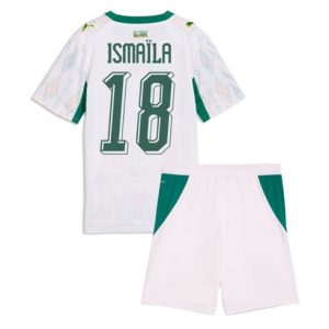Koszulka piłkarska Senegal Ismaila Sarr #18 Koszulka Podstawowej dziecięce MŚ 2026 +Krótkie Spodenk