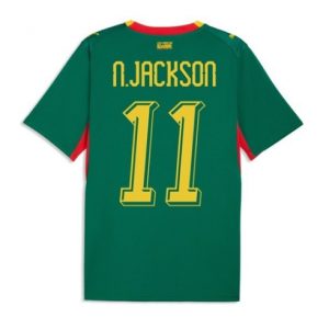 Koszulka piłkarska Senegal Nicolas Jackson #11 Koszulka Wyjazdowej MŚ 2026 Krótki Rękaw Koszulka piłkarska Senegal Nicolas Jackson #11 Koszulka Wyjazdowej MŚ 2026 Krótki Rękaw