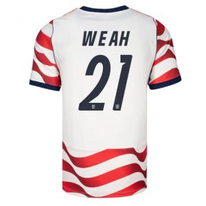 Koszulka piłkarska Stany Zjednoczone Timothy Weah #21 Koszulka Podstawowej MŚ 2026 Krótki Rękaw