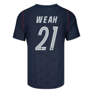 Koszulka piłkarska Stany Zjednoczone Timothy Weah #21 Koszulka Wyjazdowej MŚ 2026 Krótki Rękaw