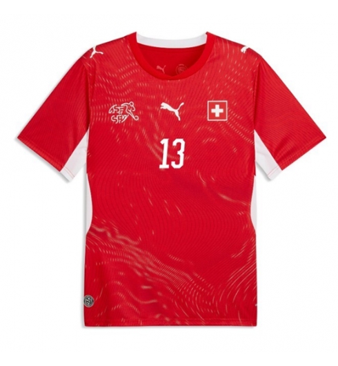 Koszulka piłkarska Szwajcaria Ricardo Rodriguez #13 Koszulka Podstawowej MŚ 2026 Krótki Rękaw 2 Koszulka piłkarska Szwajcaria Ricardo Rodriguez #13 Koszulka Podstawowej MŚ 2026 Krótki Rękaw
