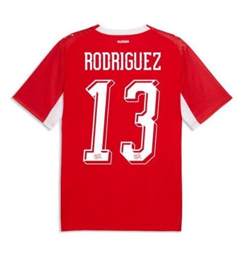 Koszulka piłkarska Szwajcaria Ricardo Rodriguez #13 Koszulka Podstawowej MŚ 2026 Krótki Rękaw Koszulka piłkarska Szwajcaria Ricardo Rodriguez #13 Koszulka Podstawowej MŚ 2026 Krótki Rękaw