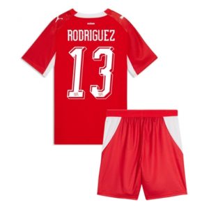 Koszulka piłkarska Szwajcaria Ricardo Rodriguez #13 Koszulka Podstawowej dziecięce MŚ 2026 +Krótkie Spodenk