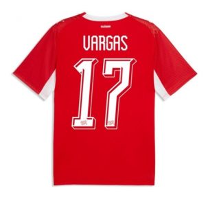 Koszulka piłkarska Szwajcaria Ruben Vargas #17 Koszulka Podstawowej MŚ 2026 Krótki Rękaw Koszulka piłkarska Szwajcaria Ruben Vargas #17 Koszulka Podstawowej MŚ 2026 Krótki Rękaw