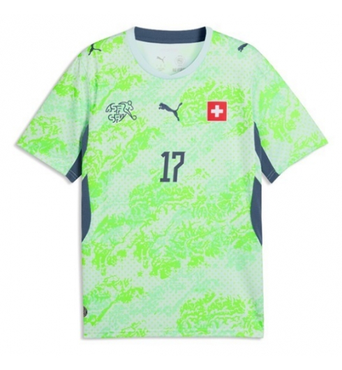 Koszulka piłkarska Szwajcaria Ruben Vargas #17 Koszulka Wyjazdowej MŚ 2026 Krótki Rękaw 2 Koszulka piłkarska Szwajcaria Ruben Vargas #17 Koszulka Wyjazdowej MŚ 2026 Krótki Rękaw