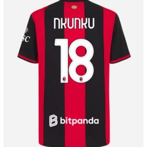 Koszulka piłkarska AC Milan Christopher Nkunku #18 Koszulka Podstawowej 2026-27 Krótki Rękaw 155 Koszulka piłkarska AC Milan Christopher Nkunku #18 Koszulka Podstawowej 2026-27 Krótki Rękaw