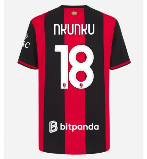 Koszulka piłkarska AC Milan Christopher Nkunku #18 Koszulka Podstawowej 2026-27 Krótki Rękaw Koszulka piłkarska AC Milan Christopher Nkunku #18 Koszulka Podstawowej 2026-27 Krótki Rękaw