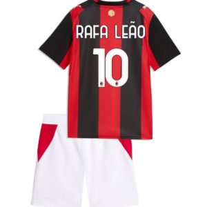Koszulka piłkarska AC Milan Rafael Leao #10 Koszulka Podstawowej dziecięce 2026-27 Krótki Rękaw (+ Krótkie spodenki)