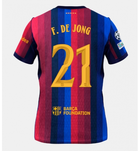 Koszulka piłkarska Barcelona Frenkie de Jong #21 Koszulka Podstawowej 2026-27 Krótki Rękaw Koszulka piłkarska Barcelona Frenkie de Jong #21 Koszulka Podstawowej 2026-27 Krótki Rękaw