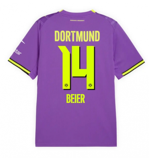 Koszulka piłkarska Borussia Dortmund Maximilian Beier #14 Koszulka Trzeciej 2026-27 Krótki Rękaw Koszulka piłkarska Borussia Dortmund Maximilian Beier #14 Koszulka Trzeciej 2026-27 Krótki Rękaw