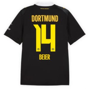 Koszulka piłkarska Borussia Dortmund Maximilian Beier #14 Koszulka Wyjazdowej 2026-27 Krótki Rękaw Koszulka piłkarska Borussia Dortmund Maximilian Beier #14 Koszulka Wyjazdowej 2026-27 Krótki Rękaw