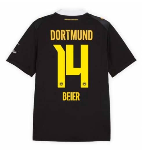 Koszulka piłkarska Borussia Dortmund Maximilian Beier #14 Koszulka Wyjazdowej 2026-27 Krótki Rękaw Koszulka piłkarska Borussia Dortmund Maximilian Beier #14 Koszulka Wyjazdowej 2026-27 Krótki Rękaw