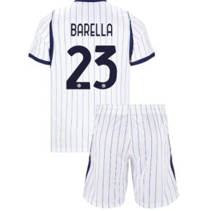 Koszulka piłkarska Inter Milan Nicolo Barella #23 Koszulka Wyjazdowej dziecięce 2026-27 Krótki Rękaw (+ Krótkie spodenki) Koszulka piłkarska Inter Milan Nicolo Barella #23 Koszulka Wyjazdowej dziecięce 2026-27 Krótki Rękaw (+ Krótkie spodenki)