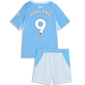 Koszulka piłkarska Manchester City Erling Haaland #9 Koszulka Podstawowej dziecięce 2026-27 Krótki Rękaw (+ Krótkie spodenki) Koszulka piłkarska Manchester City Erling Haaland #9 Koszulka Podstawowej dziecięce 2026-27 Krótki Rękaw (+ Krótkie spodenki)