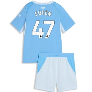 Koszulka piłkarska Manchester City Phil Foden #47 Koszulka Podstawowej dziecięce 2026-27 Krótki Rękaw (+ Krótkie spodenki) Koszulka piłkarska Manchester City Phil Foden #47 Koszulka Podstawowej dziecięce 2026-27 Krótki Rękaw (+ Krótkie spodenki)