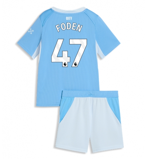 Koszulka piłkarska Manchester City Phil Foden #47 Koszulka Podstawowej dziecięce 2026-27 Krótki Rękaw (+ Krótkie spodenki) Koszulka piłkarska Manchester City Phil Foden #47 Koszulka Podstawowej dziecięce 2026-27 Krótki Rękaw (+ Krótkie spodenki)