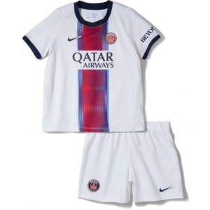 Koszulka piłkarska Paris Saint-Germain PSG Koszulka Wyjazdowej dziecięce 2026-27 Krótki Rękaw (+ Krótkie spodenki)