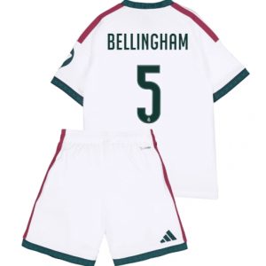 Koszulka piłkarska Real Madrid Jude Bellingham #5 Koszulka Podstawowej dziecięce 2026-27 Krótki Rękaw (+ Krótkie spodenki) Koszulka piłkarska Real Madrid Jude Bellingham #5 Koszulka Podstawowej dziecięce 2026-27 Krótki Rękaw (+ Krótkie spodenki)