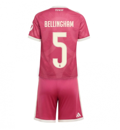 Koszulka piłkarska Real Madrid Jude Bellingham #5 Koszulka Trzeciej dziecięce 2026-27 Krótki Rękaw (+ Krótkie spodenki) Koszulka piłkarska Real Madrid Jude Bellingham #5 Koszulka Trzeciej dziecięce 2026-27 Krótki Rękaw (+ Krótkie spodenki)