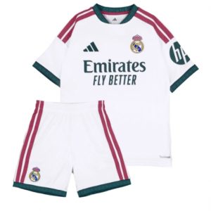 Koszulka piłkarska Real Madrid Koszulka Podstawowej dziecięce 2026-27 Krótki Rękaw (+ Krótkie spodenki) Koszulka piłkarska Real Madrid Koszulka Podstawowej dziecięce 2026-27 Krótki Rękaw (+ Krótkie spodenki)