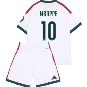 Koszulka piłkarska Real Madrid Kylian Mbappe #10 Koszulka Podstawowej dziecięce 2026-27 Krótki Rękaw (+ Krótkie spodenki) Koszulka piłkarska Real Madrid Kylian Mbappe #10 Koszulka Podstawowej dziecięce 2026-27 Krótki Rękaw (+ Krótkie spodenki)