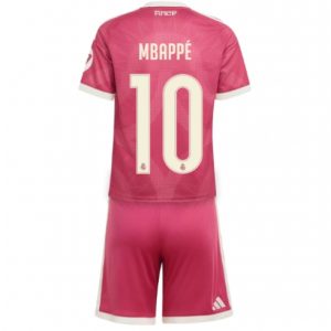 Koszulka piłkarska Real Madrid Kylian Mbappe #10 Koszulka Trzeciej dziecięce 2026-27 Krótki Rękaw (+ Krótkie spodenki)
