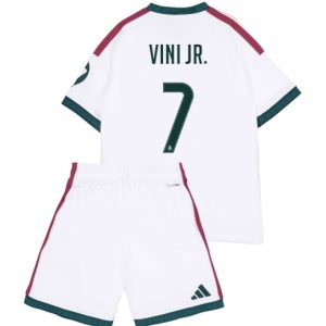 Koszulka piłkarska Real Madrid Vinicius Junior #7 Koszulka Podstawowej dziecięce 2026-27 Krótki Rękaw (+ Krótkie spodenki) Koszulka piłkarska Real Madrid Vinicius Junior #7 Koszulka Podstawowej dziecięce 2026-27 Krótki Rękaw (+ Krótkie spodenki)