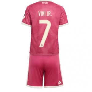 Koszulka piłkarska Real Madrid Vinicius Junior #7 Koszulka Trzeciej dziecięce 2026-27 Krótki Rękaw (+ Krótkie spodenki)
