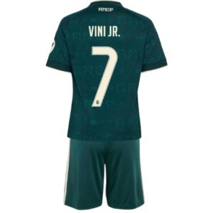 Koszulka piłkarska Real Madrid Vinicius Junior #7 Koszulka Wyjazdowej dziecięce 2026-27 Krótki Rękaw (+ Krótkie spodenki)