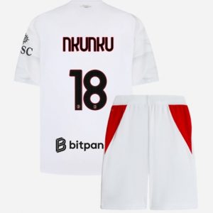 Koszulka piłkarska AC Milan Christopher Nkunku #18 Koszulka Wyjazdowej dziecięce 2026-27 Krótki Rękaw (+ Krótkie spodenki) Koszulka piłkarska AC Milan Christopher Nkunku #18 Koszulka Wyjazdowej dziecięce 2026-27 Krótki Rękaw (+ Krótkie spodenki)