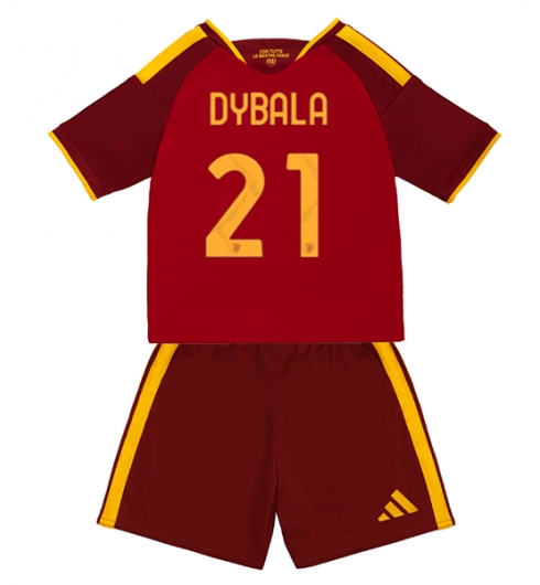 Koszulka piłkarska AS Roma Paulo Dybala #21 Koszulka Podstawowej dziecięce 2026-27 Krótki Rękaw (+ Krótkie spodenki) Koszulka piłkarska AS Roma Paulo Dybala #21 Koszulka Podstawowej dziecięce 2026-27 Krótki Rękaw (+ Krótkie spodenki)