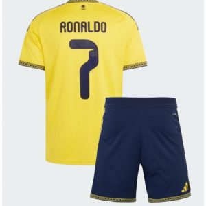 Koszulka piłkarska Al-Nassr Cristiano Ronaldo #7 Koszulka Podstawowej dziecięce 2026-27 Krótki Rękaw (+ Krótkie spodenki) 156 Koszulka piłkarska Al-Nassr Cristiano Ronaldo #7 Koszulka Podstawowej dziecięce 2026-27 Krótki Rękaw (+ Krótkie spodenki)