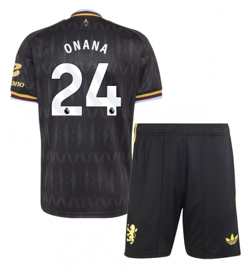 Koszulka piłkarska Aston Villa Amadou Onana #24 Koszulka Wyjazdowej dziecięce 2026-27 Krótki Rękaw (+ Krótkie spodenki) Koszulka piłkarska Aston Villa Amadou Onana #24 Koszulka Wyjazdowej dziecięce 2026-27 Krótki Rękaw (+ Krótkie spodenki)