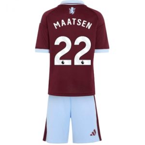 Koszulka piłkarska Aston Villa Ian Maatsen #22 Koszulka Podstawowej dziecięce 2026-27 Krótki Rękaw (+ Krótkie spodenki)