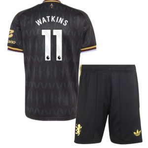 Koszulka piłkarska Aston Villa Ollie Watkins #11 Koszulka Wyjazdowej dziecięce 2026-27 Krótki Rękaw (+ Krótkie spodenki)