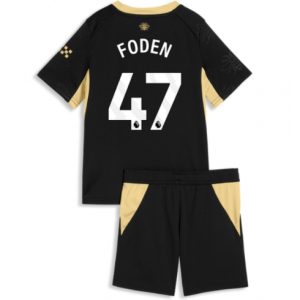 Koszulka piłkarska Manchester City Phil Foden #47 Koszulka Wyjazdowej dziecięce 2026-27 Krótki Rękaw (+ Krótkie spodenki) Koszulka piłkarska Manchester City Phil Foden #47 Koszulka Wyjazdowej dziecięce 2026-27 Krótki Rękaw (+ Krótkie spodenki)