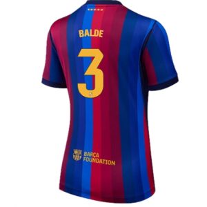 Koszulka piłkarska Barcelona Alejandro Balde #3 Koszulka Podstawowej damskie 2026-27 Krótki Rękaw Koszulka piłkarska Barcelona Alejandro Balde #3 Koszulka Podstawowej damskie 2026-27 Krótki Rękaw
