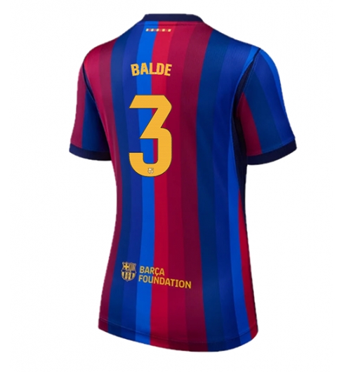 Koszulka piłkarska Barcelona Alejandro Balde #3 Koszulka Podstawowej damskie 2026-27 Krótki Rękaw Koszulka piłkarska Barcelona Alejandro Balde #3 Koszulka Podstawowej damskie 2026-27 Krótki Rękaw