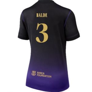 Koszulka piłkarska Barcelona Alejandro Balde #3 Koszulka Wyjazdowej damskie 2026-27 Krótki Rękaw Koszulka piłkarska Barcelona Alejandro Balde #3 Koszulka Wyjazdowej damskie 2026-27 Krótki Rękaw