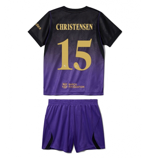 Koszulka piłkarska Barcelona Andreas Christensen #15 Koszulka Wyjazdowej dziecięce 2026-27 Krótki Rękaw (+ Krótkie spodenki) Koszulka piłkarska Barcelona Andreas Christensen #15 Koszulka Wyjazdowej dziecięce 2026-27 Krótki Rękaw (+ Krótkie spodenki)