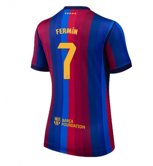 Koszulka piłkarska Barcelona Fermin Lopez #7 Koszulka Podstawowej damskie 2026-27 Krótki Rękaw Koszulka piłkarska Barcelona Fermin Lopez #7 Koszulka Podstawowej damskie 2026-27 Krótki Rękaw