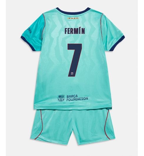 Koszulka piłkarska Barcelona Fermin Lopez #7 Koszulka Trzeciej dziecięce 2026-27 Krótki Rękaw (+ Krótkie spodenki) Koszulka piłkarska Barcelona Fermin Lopez #7 Koszulka Trzeciej dziecięce 2026-27 Krótki Rękaw (+ Krótkie spodenki)